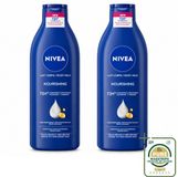 Nivea Lait pour le corps 2 x 400 ml - Peau sèche à très sèche - Huile d'amande douce