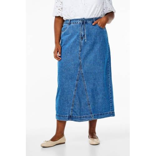Zizzi Medium Blue Denim Skirt