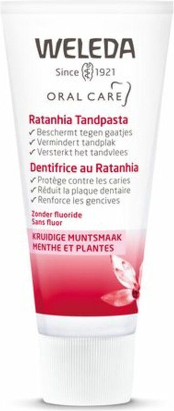 Weleda Ratanhia Tandpasta - 75ml - Met fluoride