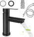 Ibenzoa® Zwarte Wastafelkraan Set