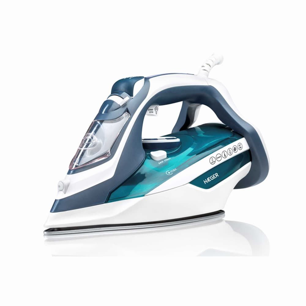 Haeger Ultra Steam 2800W Dry & Steam Iron - Blue/White