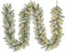 Black Box Trees Nagoya Kerstversiering - Guirlande met 40 Warmwitte LED Lampjes en Timerfunctie - Kerstslingers voor Schouw, Trap of Deurpost - Groen Frosted - L270 x Ø20 cm
