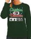 Bellatio Decorations Shoppartners Bv Foute Kersttrui / sweater - Christmas for dummies - groen voor dames - kerstkleding / kerst outfit S