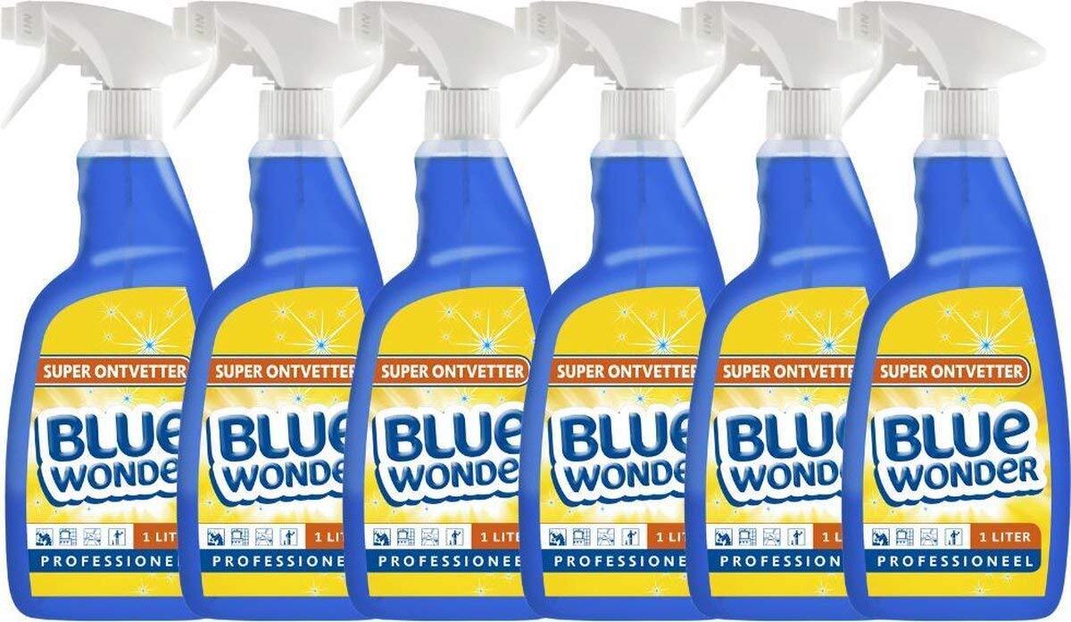 Blue Wonder Professioneel Superontvetter Spray Voordeelverpakking - 6x 1000 ml