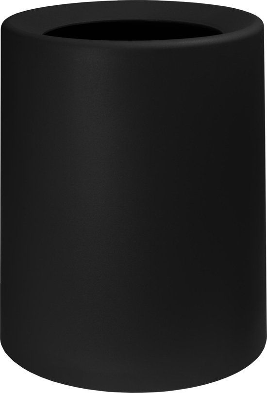 QUVIO Afvalemmer 12 Liter - Zwart