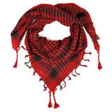 Keffieh Shemagh Sjaal - Arabische Keffiyeh voor Dames en Heren | 100% Katoen, Woestijnsjaal, Palestijnse Stijl, Ademend, te Dragen als Hoofddoek of Nekwarmer