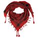 Keffieh Shemagh Sjaal - Arabische Keffiyeh voor Dames en Heren | 100% Katoen, Woestijnsjaal, Palestijnse Stijl, Ademend, te Dragen als Hoofddoek of Nekwarmer