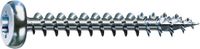 SPAX Universele schroef, 4,0 x 20 mm, 1000 stuks, T-STAR plus, halfronde kop, volledige schroefdraad, 4CUT, WIROX A9J, blank verzinkt