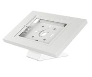 conecto Tablethouder, met afsluitbare stalen behuizing voor Tab A 10,1 (2019)/Tab A7/S6 Lite 10,4/10,5 inch/11 en iPad 5/6/7/8/9/iPad Air 9,7 inch/10,5 inch/10,9 inch/iPad Air 9,7 inch/10,5 inch/11, Wit
