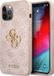 Guess Roze TPU Backcover 4G Big Metal Logo voor iPhone 12 / 12 Pro