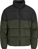 JACK&JONES JJMAZE PUFFER COLLAR Heren Buitenjas Groen M