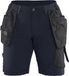 Blaklader 7183-1645 Short femme stretch quadri-extensible - Bleu marine foncé/Noir - C38