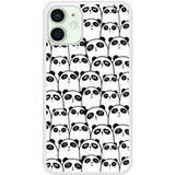 Réunion de Pandas Bedrukt siliconen hoesje compatibel met iPhone 12 Mini