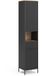 Vicco Armoire de salle de bain Eliza, Noir/Chêne Viking, 40 x 190 cm