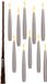 Anna's Collection Bougies LED flottantes - 10 pièces - Blanc - 15 cm