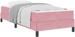 vidaXL Boxspringbed met matras, roze, 80 x 220 cm, stof