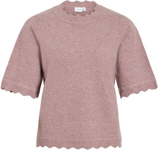 Vila Trui Vinikolina O-neck 2/4 Knit Top - No 14119188 Nostalgia Rose/melange Dames Maat - S