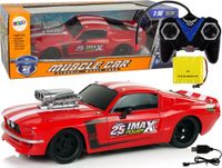 Viking Choice R/C auto - raceauto - 26x10x7cm - 1:16 - rood wit