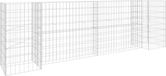 vidaXL Gabion plantenbak H-vormig 260x40x80 cm staaldraad