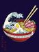 Close Up Kunstdruk/mini-poster - Great Wave Ramen Bowl - Premium Art Print - portretformaat 30 x 40 cm