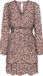 ONLY - ONLADELE LIFE L/S V-NECK DRESS PTM - Dames - Mini jurken