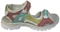 Ecco Multi Color Platte Sandalen Vrouwen Maat 37