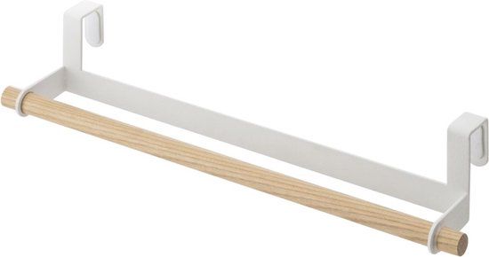 Yamazaki Tosca Handdoekrek Keuken - Wit - Staal - 33 cm
