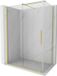 Mexen Velar cabine de douche coulissante 160 x 75 cm, transparent, or brossé