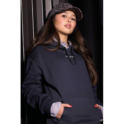 Rellix oversized hoodie met logo - zwart