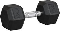 HOMCOM Rubber Dumbbell
