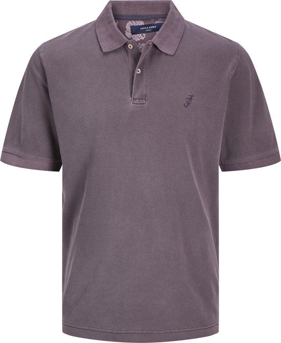 JACK & JONES JPRBLUWILLIAM Men's Polo Shirt - Plum Perfect - Size S