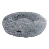 Nobby 61765 Donut NURU Comfortabel Hondenbed, grijs, Ø 80 x 22 cm
