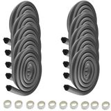 HIMRY® KXD7003 randbescherming, U-vormige schuimbescherming, veiligheid voor je kinderen, tafelrandbescherming van glas, extra dik, randbescherming, 10 x 2 m, zwart