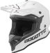 Bogotto V337 Solid Mat Wit Crosshelm - Helm
