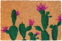 Merkloos Relaxdays Deurmat Kokos Cactus 60x40 cm