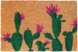 Merkloos Relaxdays Deurmat Kokos Cactus 60x40 cm