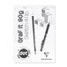 Clairefontaine 96691C Geniet Blok GraF'it - 80 Vellen Schetspapier - Stippellijning DOT - Uitneembare Vellen - A4 21x29,7 cm 90g - Witte Kaft