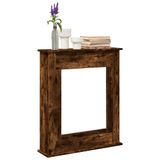VidaXL Haardombouw 75x20x87,5 cm bewerkt hout gerookt eikenkleurig