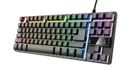 Trust GXT 833 Thado Gaming Toetsenbord - Bedraad - USB - Duits - Zwart/Zilver