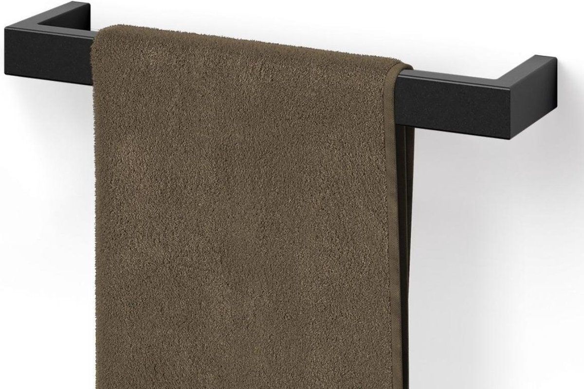 ZACK Linea handdoekhouder zwart 46,5cm