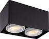 HOFTRONIC Spot LED en saillie Plafond Esto Noir/Blanc 2 feux inclinable 5W 2700K