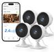 [Brand] Caméra intérieure - 1080p - WiFi 2,4 GHz - 360° - Vision nocturne - Pack de 4