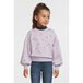 Me & My Monkey sweater met bloemenprint lichtpaars