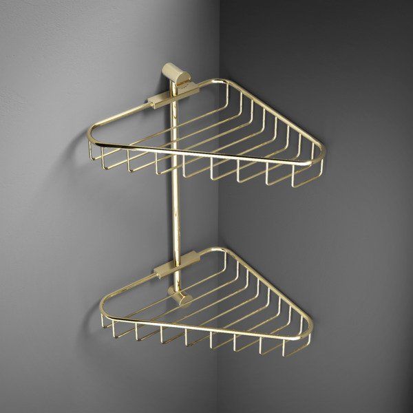 hotbath Cobber hoekdraadkorf dubbel geborsteld koper PVD CBA14BCP