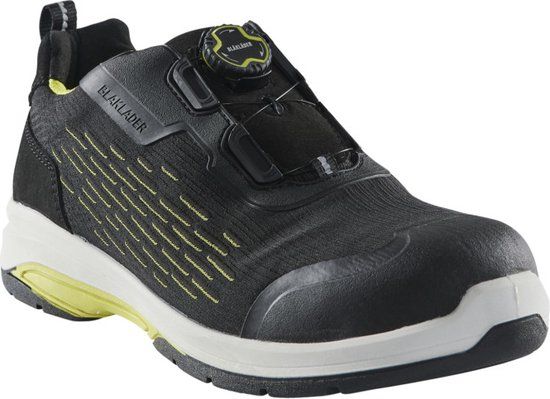 Blåkläder CRADLE Veiligheidsschoen 2442-0000 - Zwart/High Vis Geel - Maat 36