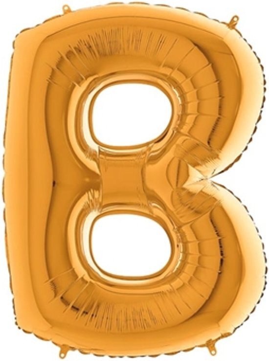 - Folieballon letter B goud (100cm)