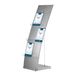 Europel 350502 Informatiestandaard A4 Acryl, Aluminium, MDF Zilver, Transparant