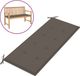 vidaXL Coussin de banc de jardin 120x50x3 cm Tissu Oxford Taupe