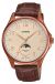 CASIO MTP-M110RL herenhorloge, bruin, quartz, analoog, met leren band en maanfase-indicator