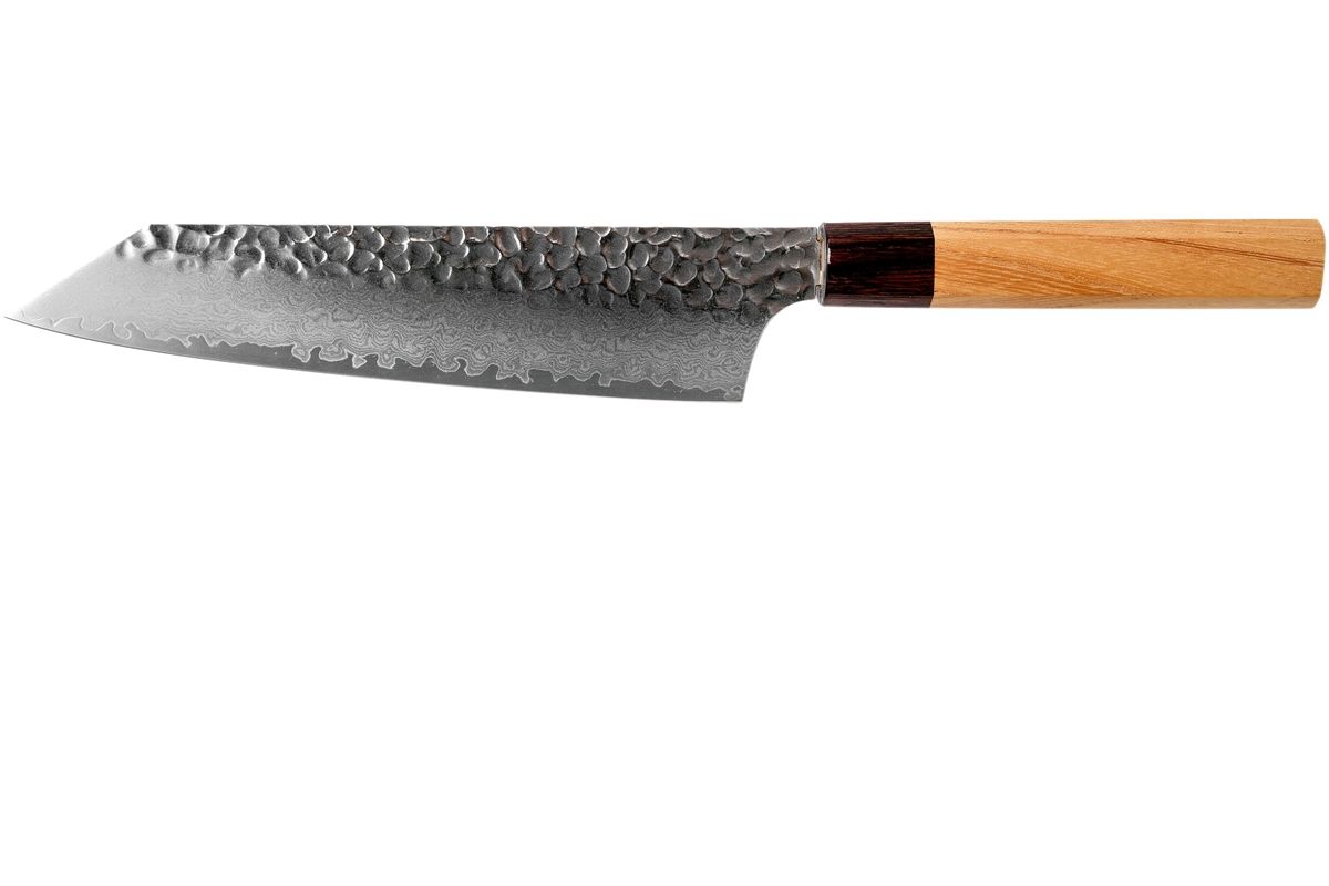Sakai Takayuki Bunka 33-Layer Damascus Hammered WA 20 cm